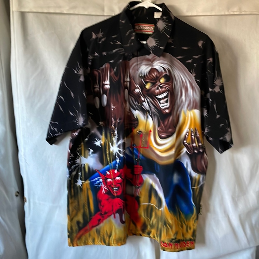 Vintage Iron Maiden Dragonfly button down. Like new condition